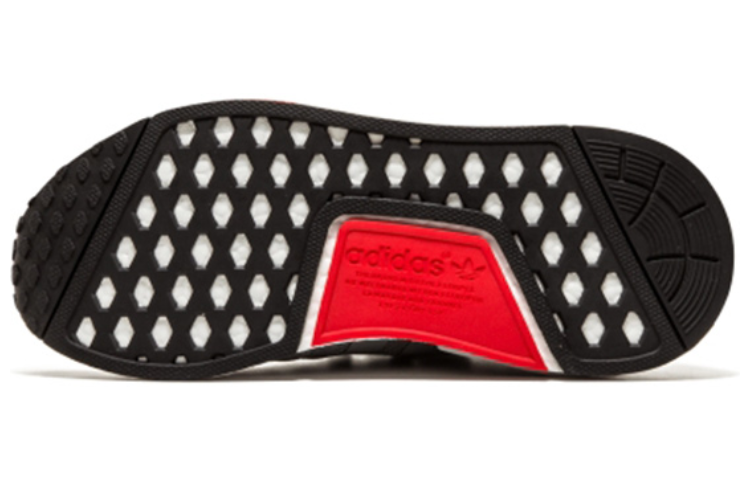 Женские кроссовки adidas originals NMD_R1 (серо-белые) — 亮岩/白 — фото 4