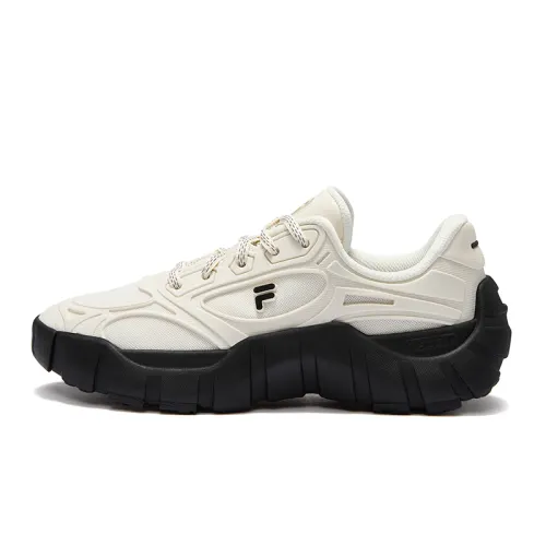 FILA FUSION BONE DX Vertebra Shoes Breathable Coverage Low top Casual Shoes Women's Black White