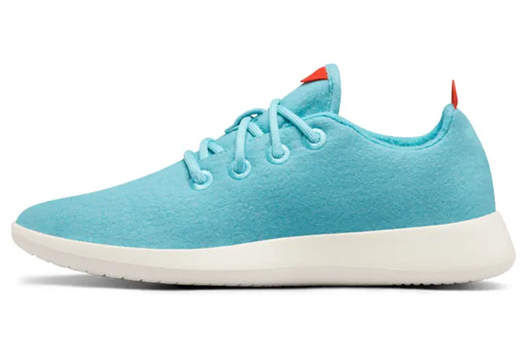 Allbirds Wool Runner Slip Resistant And Breathable Low top Sports Casual Shoes Women's Ice Sky Blue