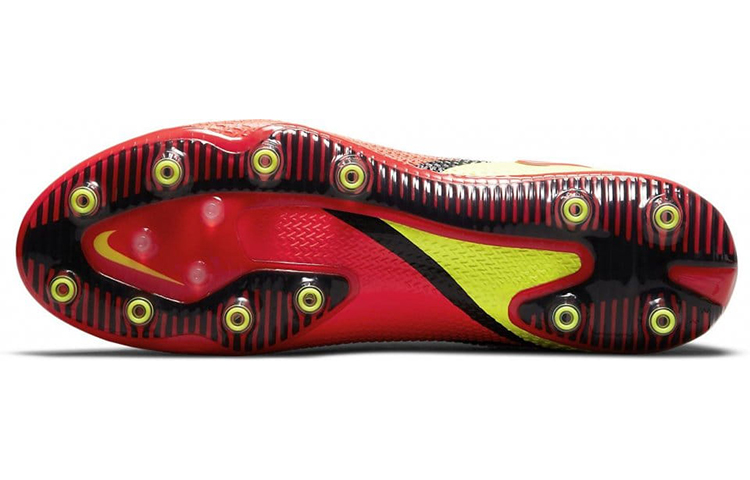 Мужские бутсы Nike Phantom GT 2 Elite DF AG (белый / красный / желтый) — Белый / красный / жёлтый — фото 6