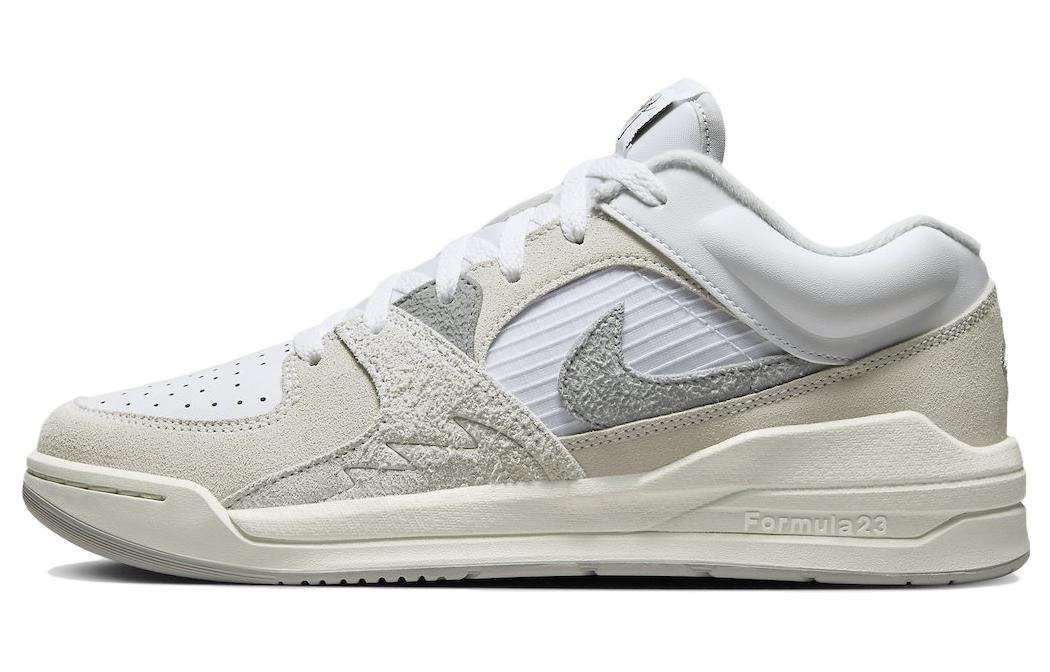 Jordan Stadium 90 suede leather, daily sports, shock-absorbing, non-slip, wear-resistant, low-top, lifestyle shoes, same style for men and women, white gray