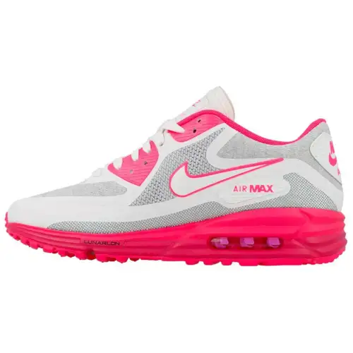 Nike Air Max Lunar90 Low top Casual Shoes Unisex Gray Pink