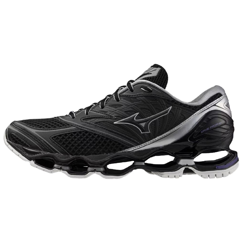 Кроссовки Mizuno Wave Prophecy LS (черно-серебристые)