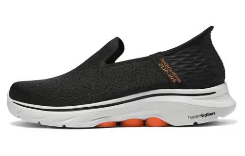 Skechers GO WALK 7 Comfortable Breathable Lightweight Breathable And Lightweight Low top Casual Shoes Men's Black