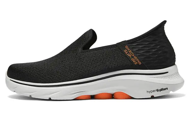 Skechers GO WALK 7 Comfortable Breathable Lightweight Breathable And Lightweight Low top Casual Shoes Men's Black