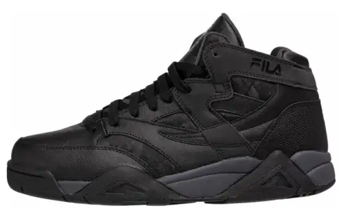 FILA Cushioning Abrasion Resistant Cushioning, Wear Resistant Mid top Casual Shoes Women's Black