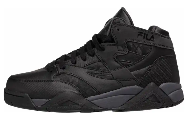 FILA Cushioning Abrasion Resistant Cushioning, Wear Resistant Mid top Casual Shoes Women's Black