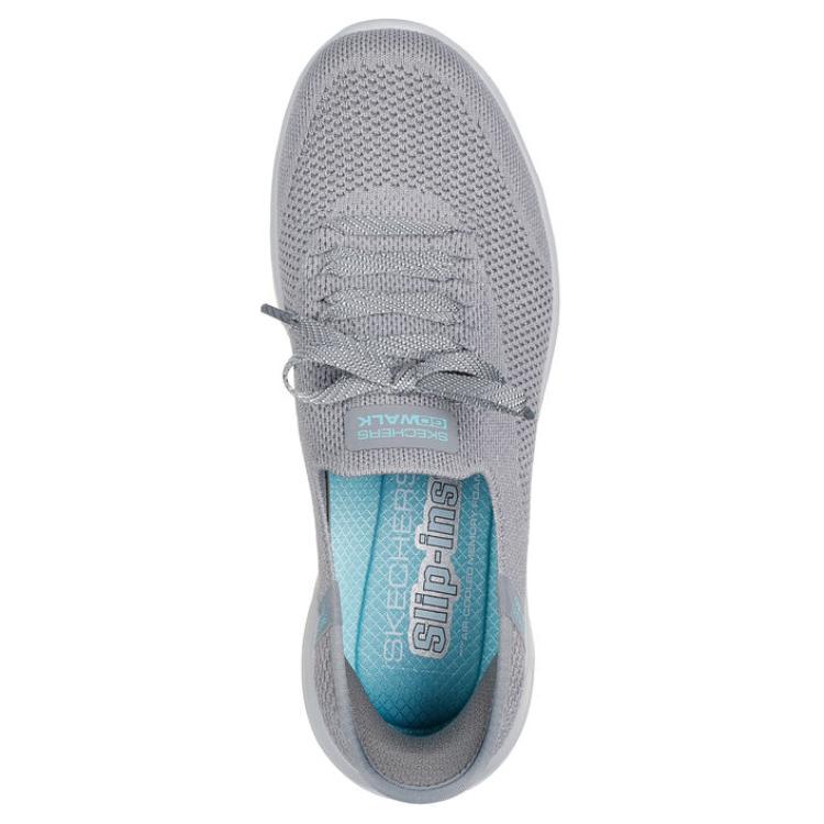 Skechers GO WALK Joy Abby Comfortable Abrasion Resistant, Breathable, Lightweight Low top Casual Shoes Women’s Gray