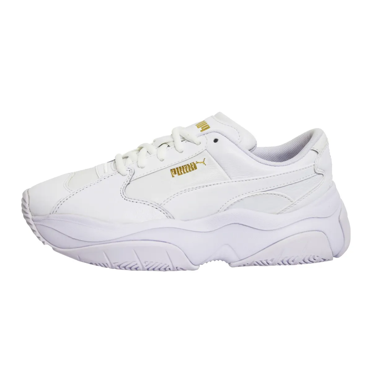 PUMA Storm.Y Leather Low top Sports Casual Shoes Women's White