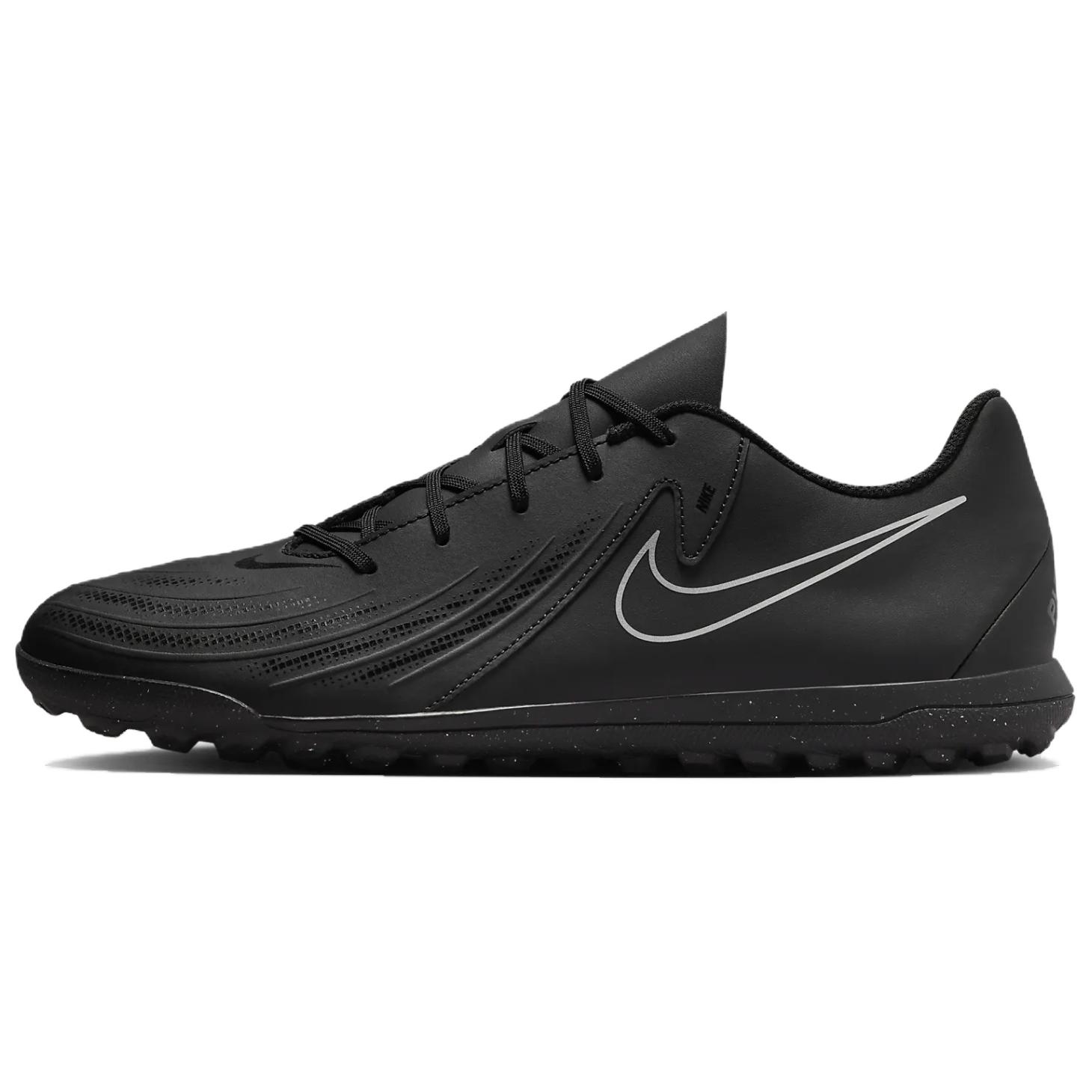 Nike Phantom GX TF Turf Slip Resistant Abrasion Resistant Slip Resistant Abrasion Resistant Soccer Shoes Unisex Black