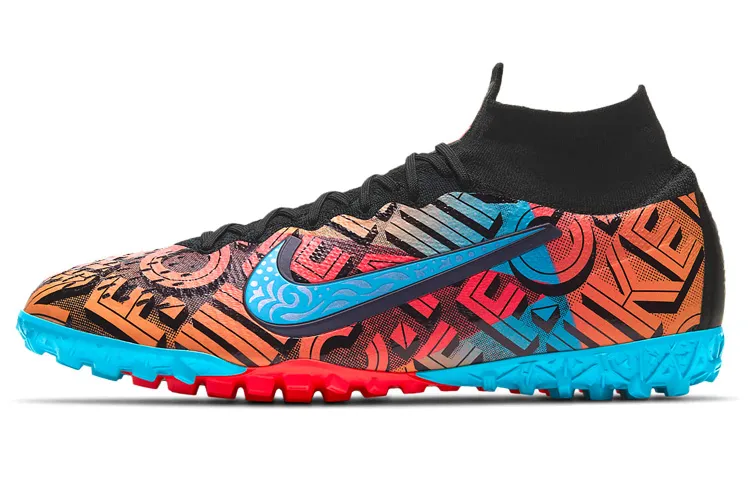 Nike Mercurial Superfly 7 TF Turf Firm Ground Cushioning Slip Resistant Abrasion Resistant Soccer Shoes Men's