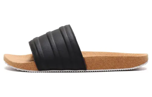 Adilette Adidas Originals Premium Slides 'Cork Pack - Black'