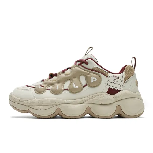 FILA PEASE Cushioning, Wear Resistant Low top Casual Shoes Men's Brown Yellow