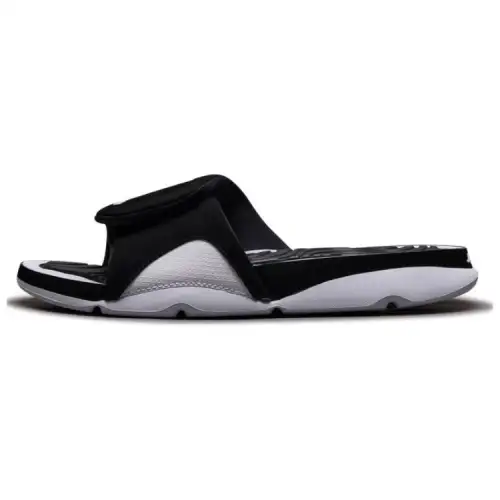 Jordan Hydro Comfortable And Lightweight Slip Resistant Abrasion Resistant Slide Slippers Men's Black White
