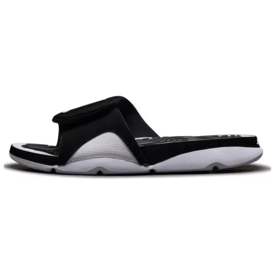 Jordan Hydro Comfortable And Lightweight Slip Resistant Abrasion Resistant Slide Slippers Men's Black White