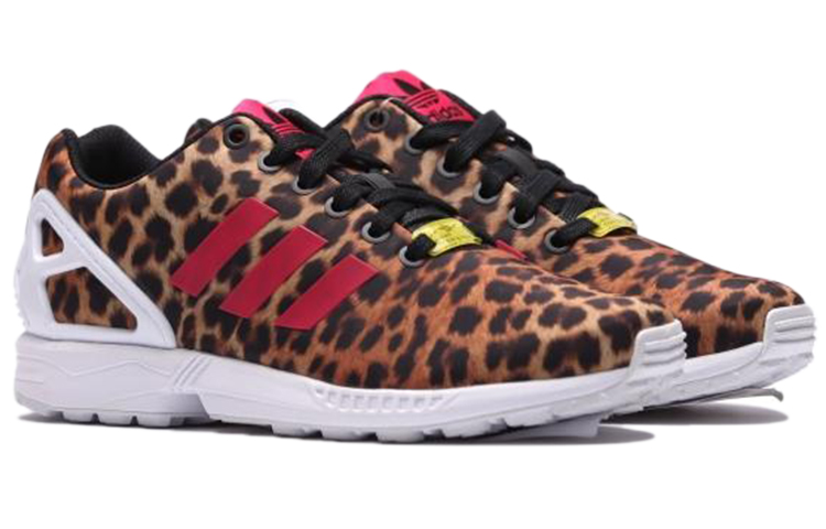 Женские кроссовки adidas originals ZX Flux (леопардовый) — фото 3