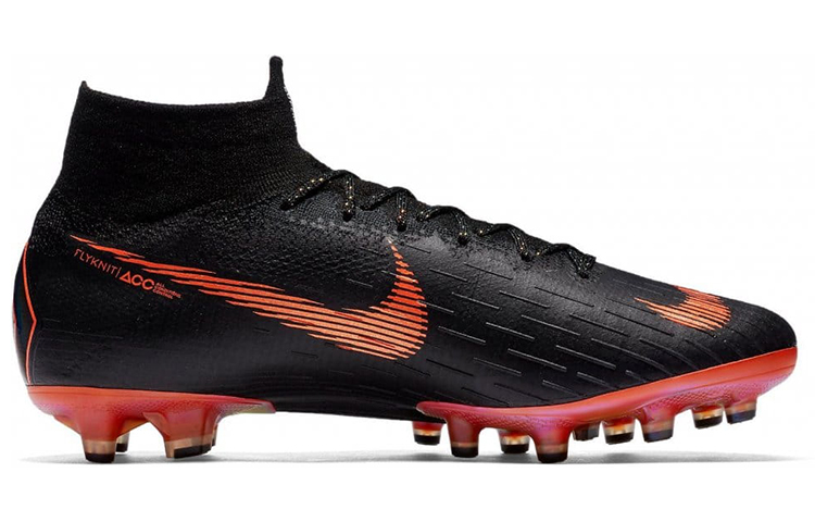Мужские бутсы Nike Mercurial Superfly 6 360 Elite AG Pro (черно-оранжевые) — фото 2