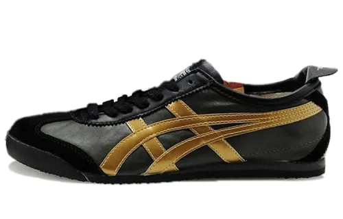 Onitsuka Tiger MEXICO 66 Low top Casual Shoes Unisex Black Gold