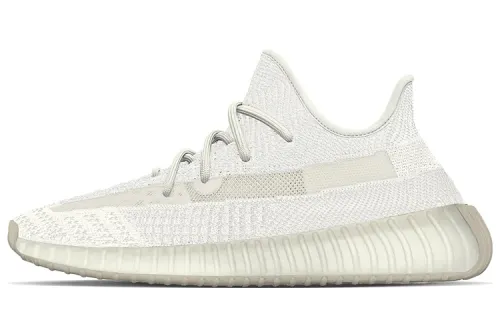 Adidas Originals Yeezy Boost 350 V2 Fabric Breathable Low top Casual Shoes Unisex Bright White Color Changing
