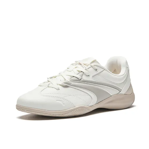 Anta Cushioning Abrasion Resistant Cushioning, Wear Resistant Low top Casual Shoes Women's Ivory White