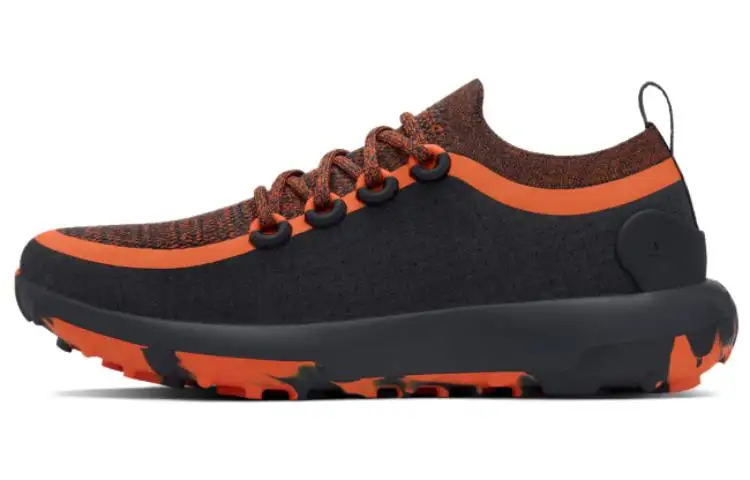 Allbirds Trail Runner SWT Cushioning Low top Sports Casual Shoes Women's Black Multicolor Orange