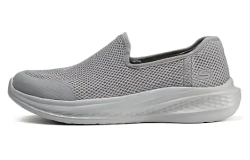 Skechers Mesh, Textile Comfortable And Lightweight Low top Casual Shoes Men's Gray