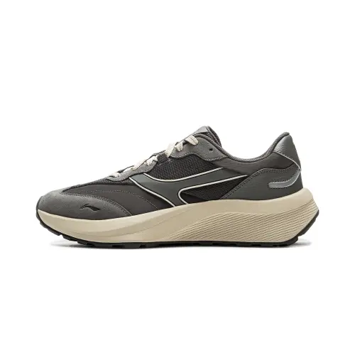 Li Ning Zhongning M500 Cushioning Slip Resistant Abrasion Resistant Support Low top Casual Shoes Men's Gray