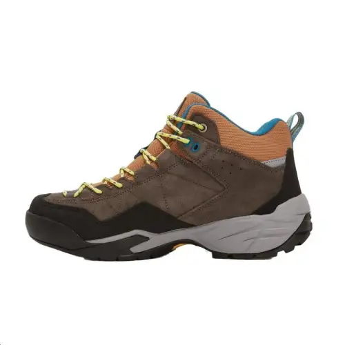 THE NORTH FACE Cow Leather, Synthetic Leather Cushioning Slip Resistant High top Casual Shoes Unisex Brown