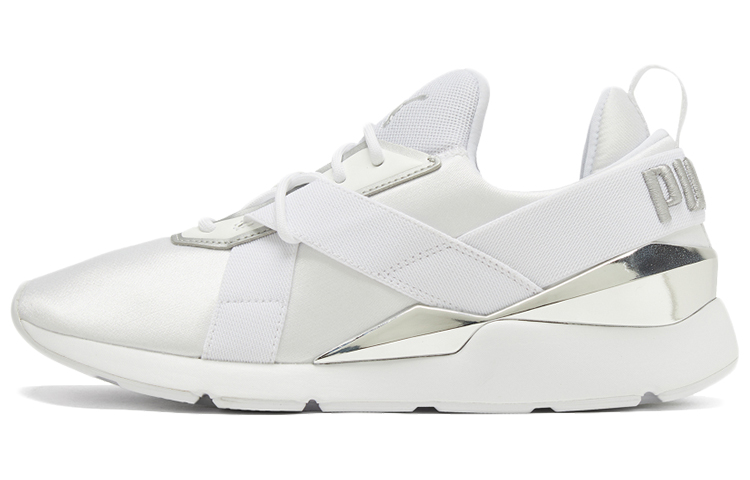 Женские кроссовки PUMA Muse X3 Metallic (белые) — фото 1