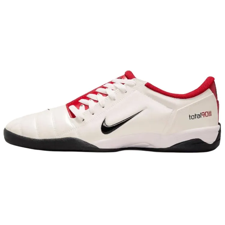 Nike Total 90 IIl Slip Resistant Abrasion Resistant Soccer Shoes Unisex White Red