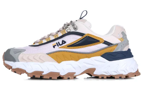 FILA Encapsulation Series Running Shoes Yellow Pink Korean Version Women's