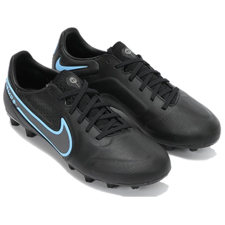 Nike Tiempo Legend 9 HG Hard Ground Natural Grass Slip Resistant Abrasion Resistant Soccer Shoes Men’s Black