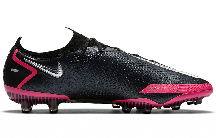 Футбольные бутсы Nike Phantom GT Elite AG-Pro (черно-розовые) — фото 2