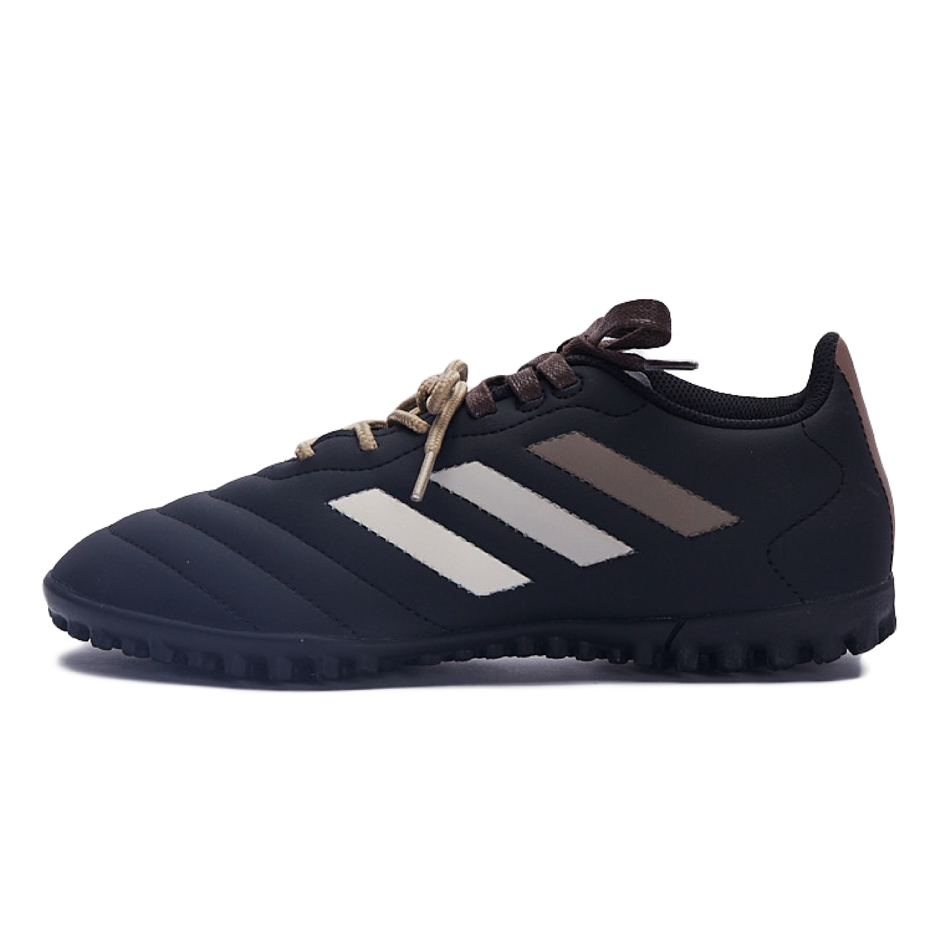 Adidas GOLETTO 8 TF Turf Abrasion Resistant Abrasion Resistant Soccer Shoes Unisex Black Brown