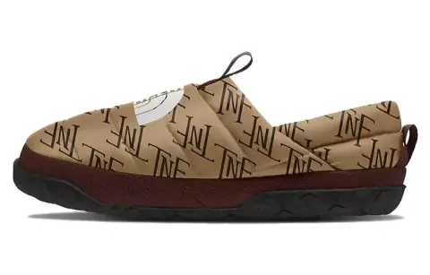 THE NORTH FACE Nuptse Mules 'Almond Butter Monogram'