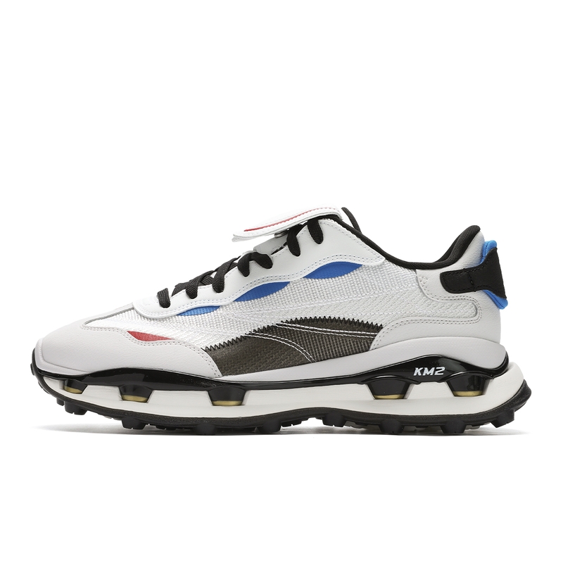FILA KM2 Abrasion Resistant Low top Casual Shoes Men's White Gray