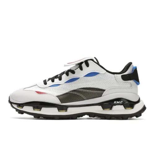 FILA KM2 Abrasion Resistant Low top Casual Shoes Men's White Gray