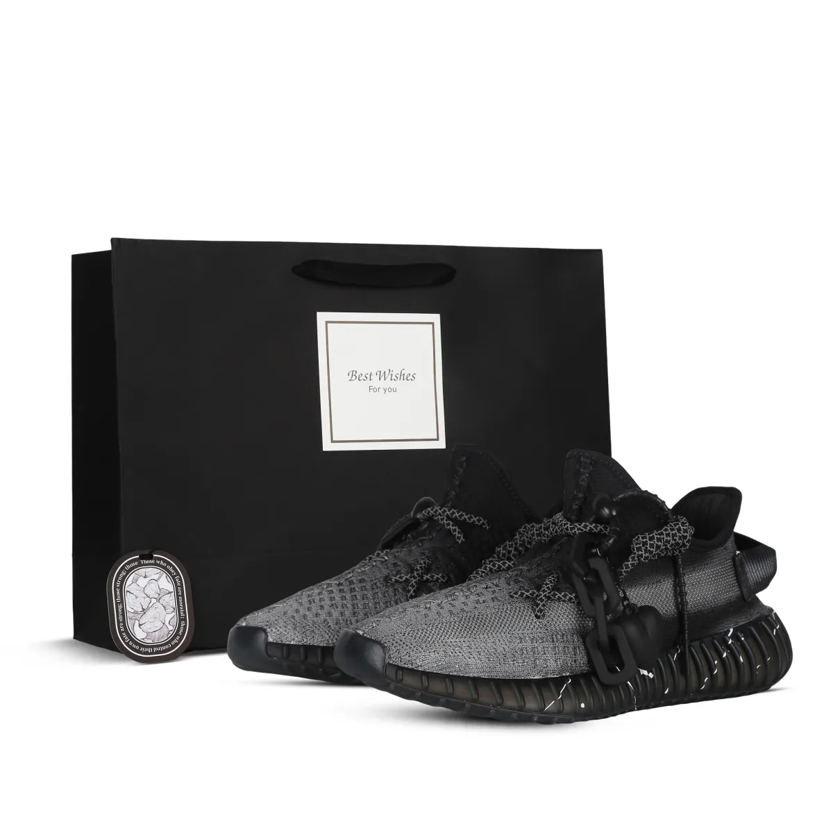 Adidas Originals Yeezy Boost 350 V2 Know White, Guard Black Breathable Moisture Wicking Coverage