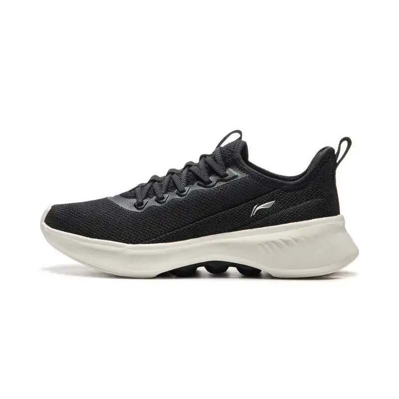 Li Ning Slip Resistant, Abrasion Resistant, Breathable Low top Casual Shoes Women's Black