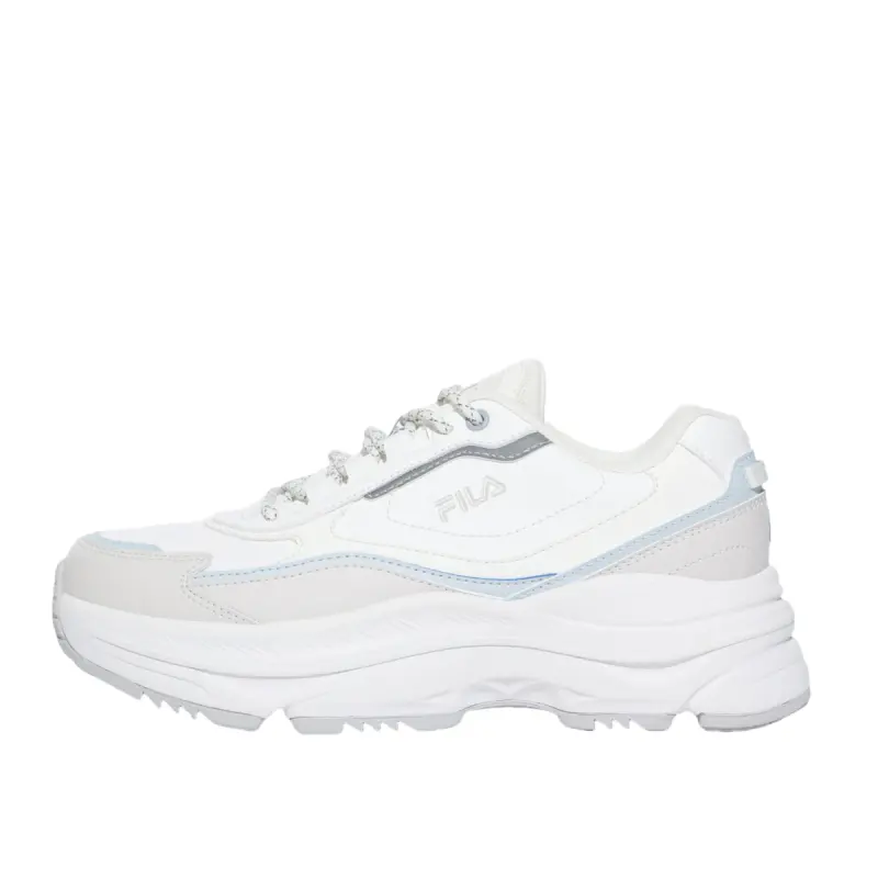 FILA Wavy Day Synthetic Leather Low top Casual Shoes Unisex White