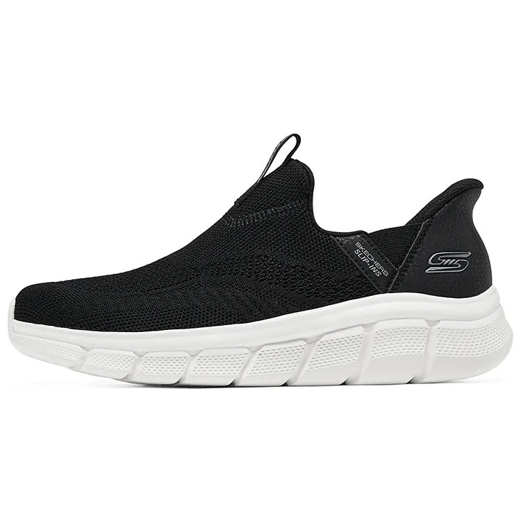 Skechers BOBS B FLEX Hands Free Slip on Shoes Abrasion Resistant Breathable Low top Casual Shoes Women's Black
