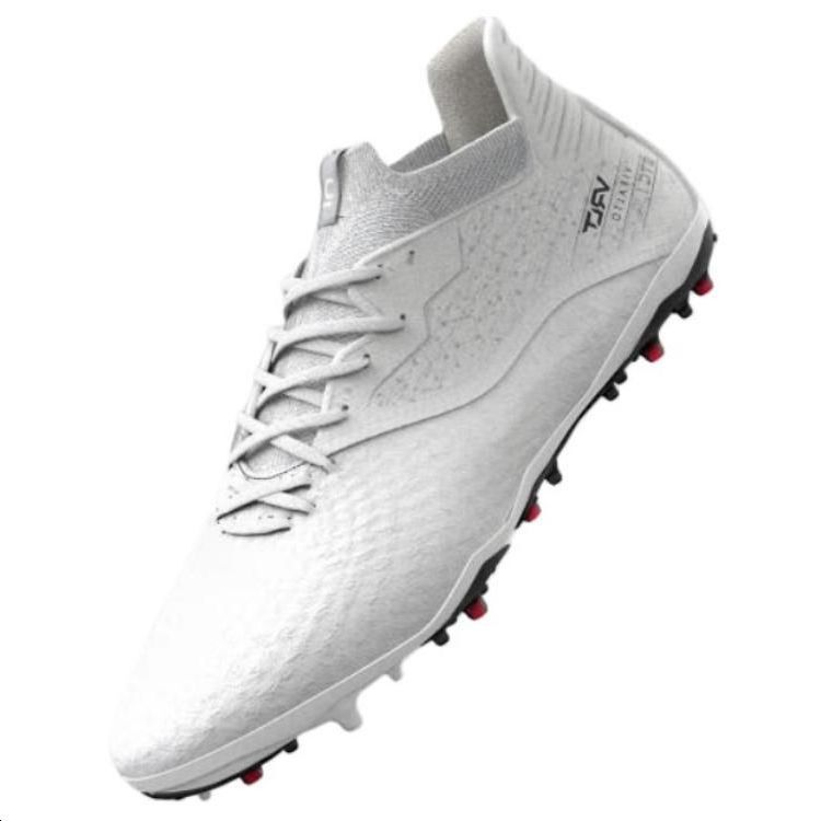 DECATHLON Viralto 3 MG Multi Ground Cushioning Abrasion Resistant Cushioning, Wear Resistant Soccer Shoes Men’s White