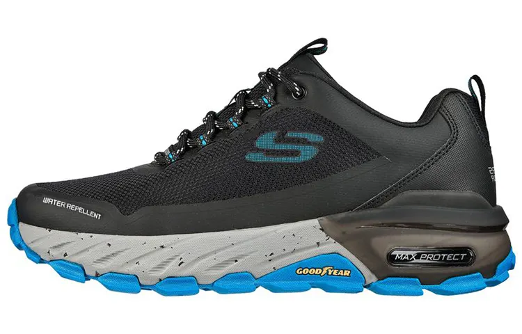 Skechers Max Protect Casual Shoes Men's Low Top Black/Blue