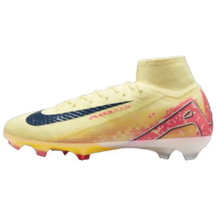 Nike Mercurial Superfly 10 FG Firm Ground Natural Grass Slip Resistant Abrasion Resistant Soccer Shoes Men's Orange