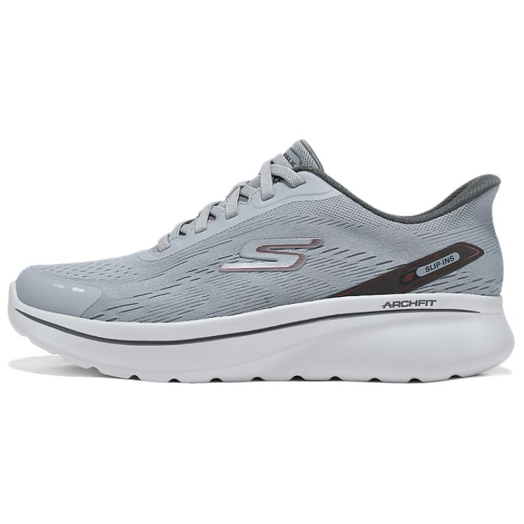 Skechers MEN’S GO WALK Support Low top Casual Shoes Men’s Charcoal Gray
