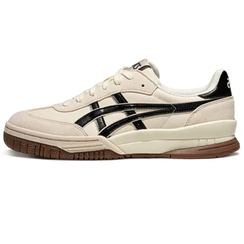 ASICS Gel Spotlyte Synthetic Leather Cushioning Abrasion Resistant Low top Casual Shoes Unisex Beige