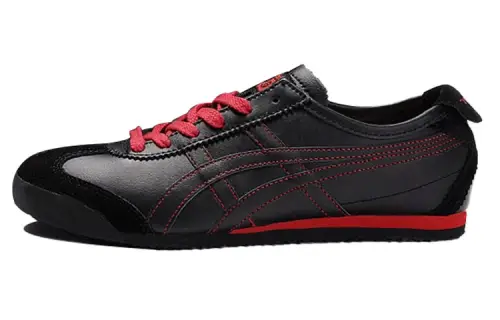 Onitsuka Tiger MEXICO 66 Cushioning Slip Resistant Abrasion Resistant Low top Casual Shoes Unisex Red Black