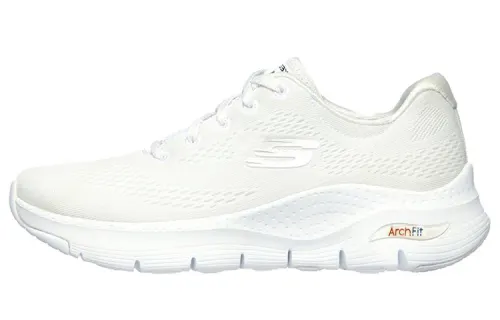 Skechers ARCH FIT SR Textile, Mesh Low top Casual Shoes Women's White