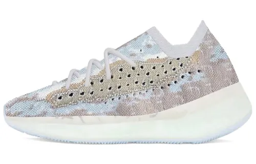 Adidas Originals Yeezy Boost 380 Cushioning Slip Resistant Abrasion Resistant Mid top Casual Shoes Unisex Gray Blue