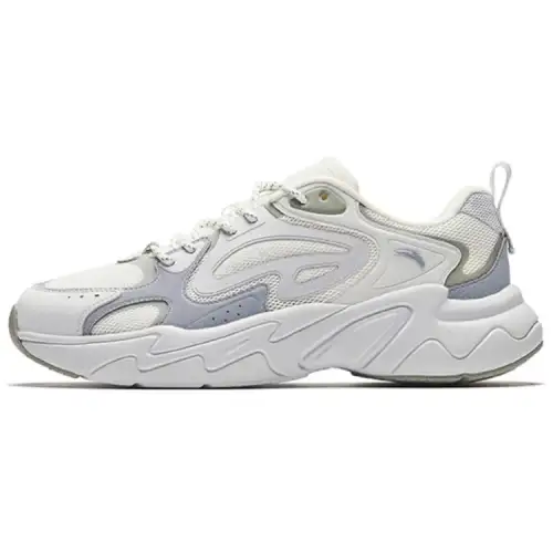 Anta Pulse Cushioning Abrasion Resistant Breathable Low top Casual Shoes Men's White Gray